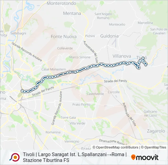 COTRAL Bus Line Map