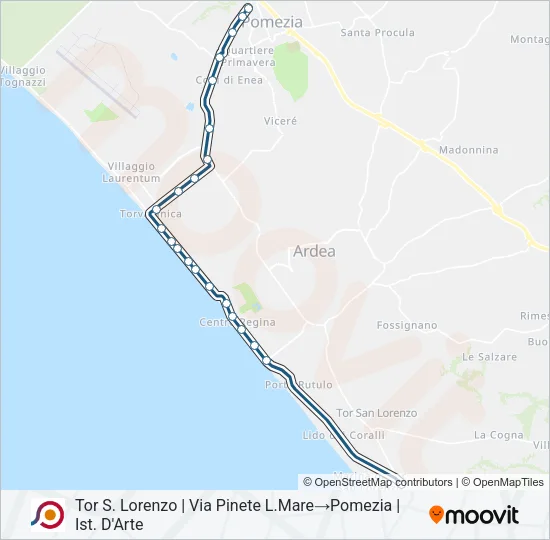 COTRAL Bus Line Map