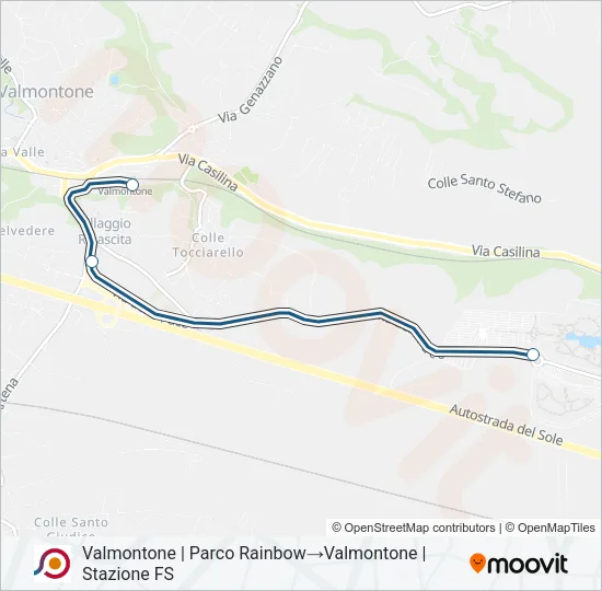 COTRAL Bus Line Map