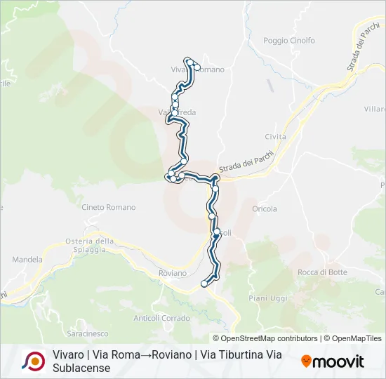 COTRAL Bus Line Map