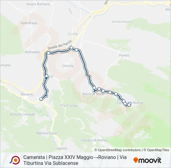 COTRAL Bus Line Map