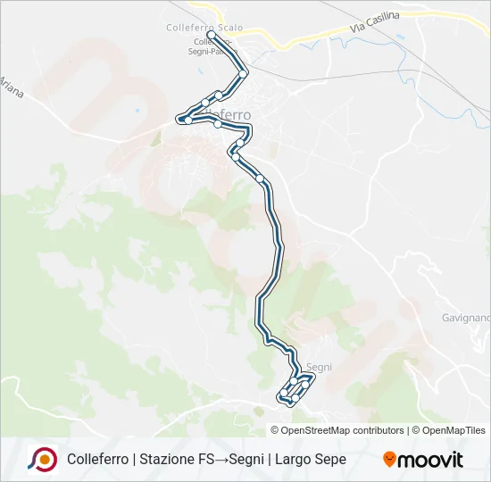 COTRAL Bus Line Map