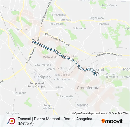 COTRAL Bus Line Map
