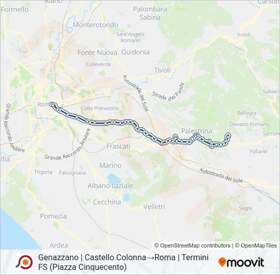 COTRAL Bus Line Map