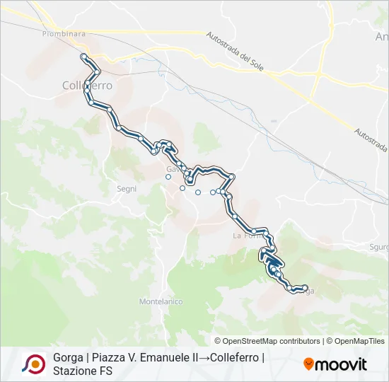 COTRAL Bus Line Map
