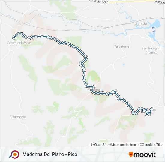 COTRAL Bus Line Map