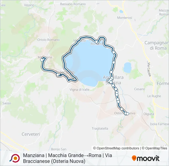 COTRAL Bus Line Map