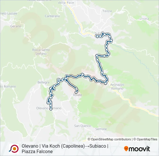 COTRAL Bus Line Map