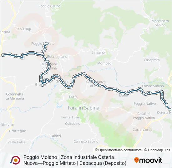 COTRAL Bus Line Map