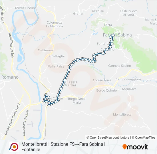 COTRAL Bus Line Map