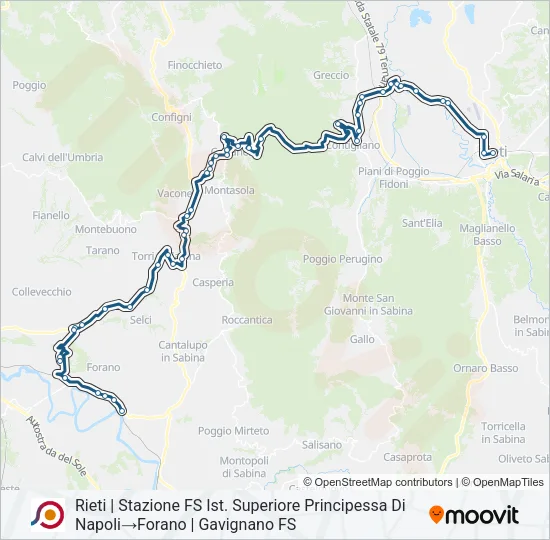 COTRAL Bus Line Map