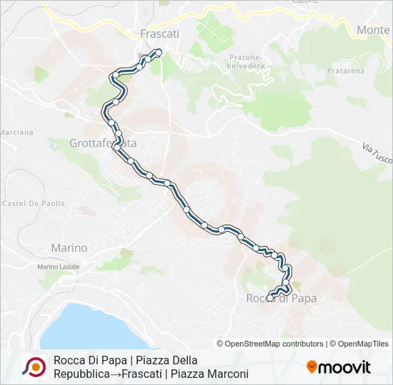 COTRAL Bus Line Map