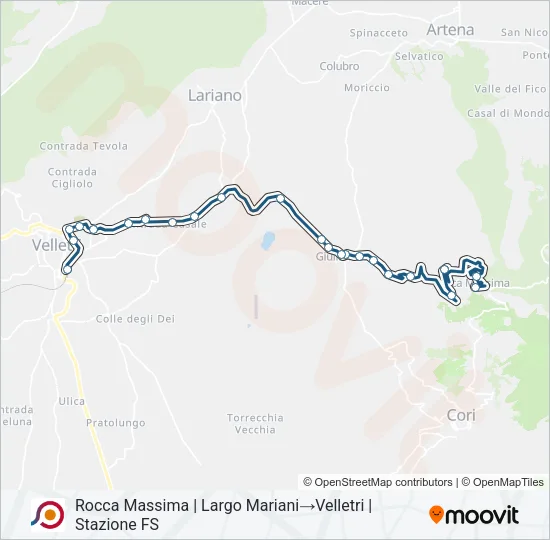 COTRAL Bus Line Map