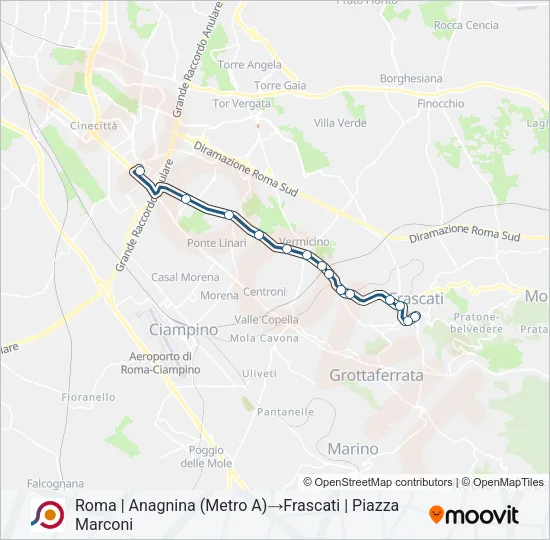 COTRAL Bus Line Map