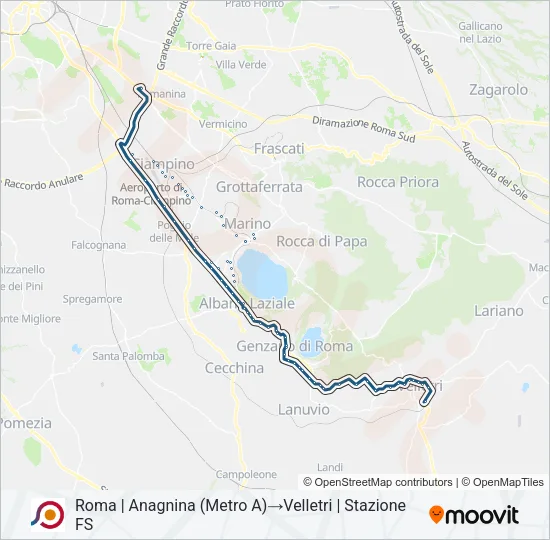 COTRAL Bus Line Map