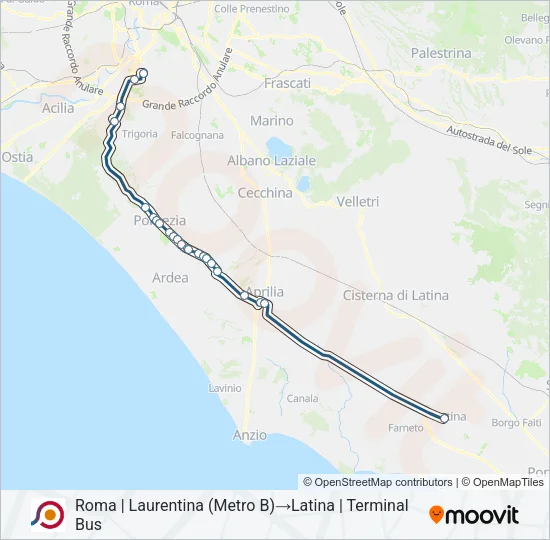 COTRAL Bus Line Map