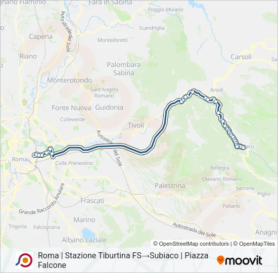 COTRAL Bus Line Map