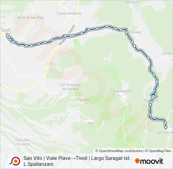 COTRAL Bus Line Map
