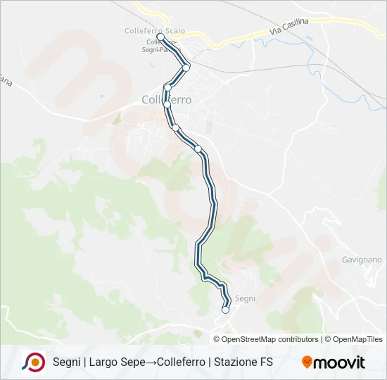 COTRAL Bus Line Map