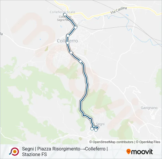 COTRAL Bus Line Map