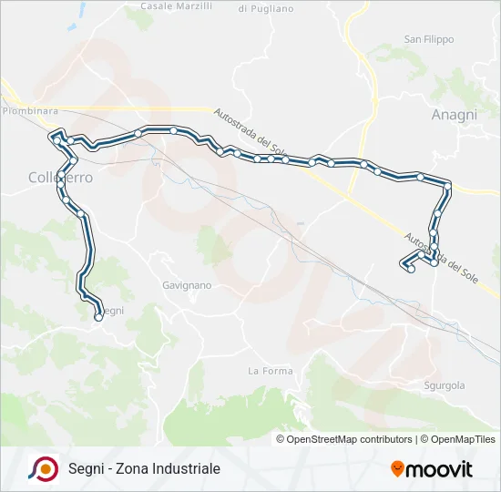 COTRAL Bus Line Map