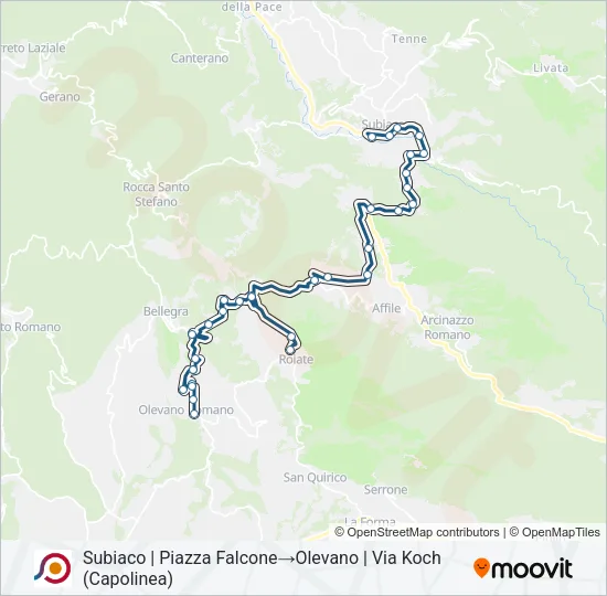 COTRAL Bus Line Map