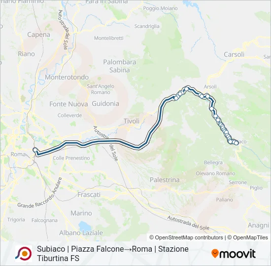 COTRAL Bus Line Map