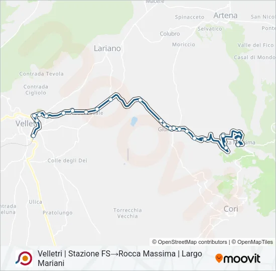 COTRAL Bus Line Map