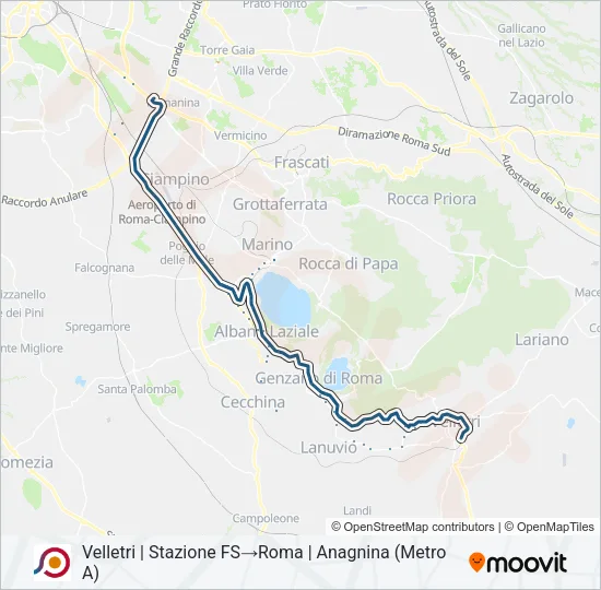COTRAL Bus Line Map