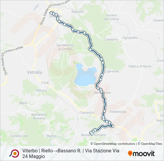 COTRAL Bus Line Map