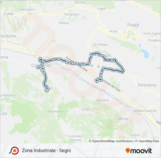 COTRAL Bus Line Map