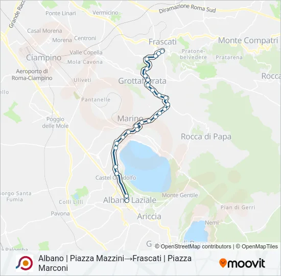 COTRAL Bus Line Map