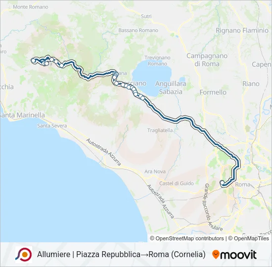 COTRAL Bus Line Map