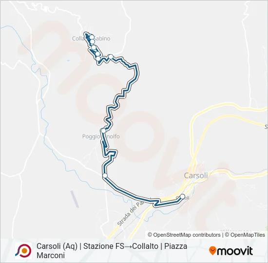 COTRAL Bus Line Map