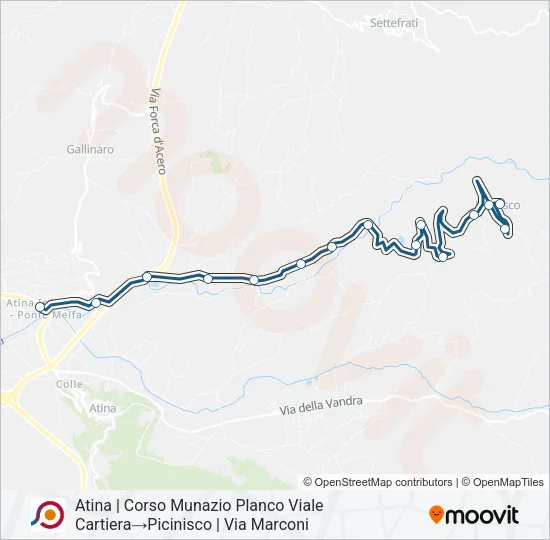 COTRAL Bus Line Map