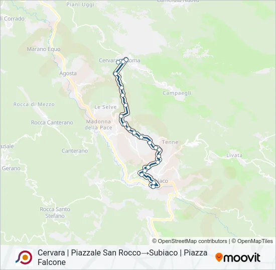 COTRAL Bus Line Map