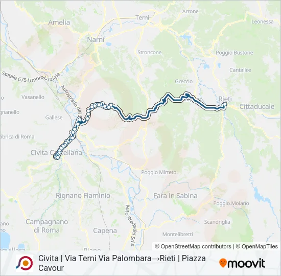 COTRAL Bus Line Map