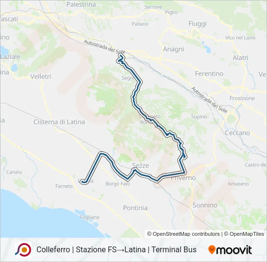 COTRAL Bus Line Map