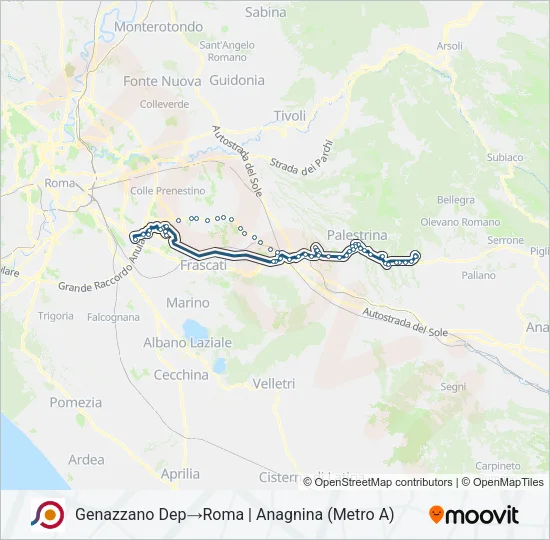 COTRAL Bus Line Map