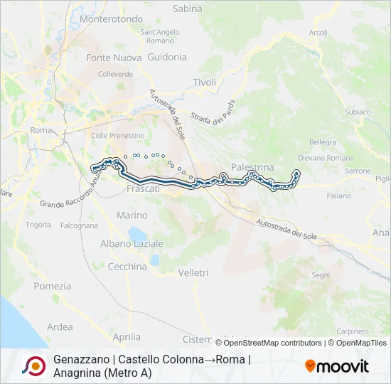 COTRAL Bus Line Map