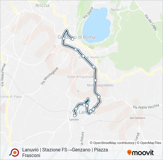 COTRAL Bus Line Map
