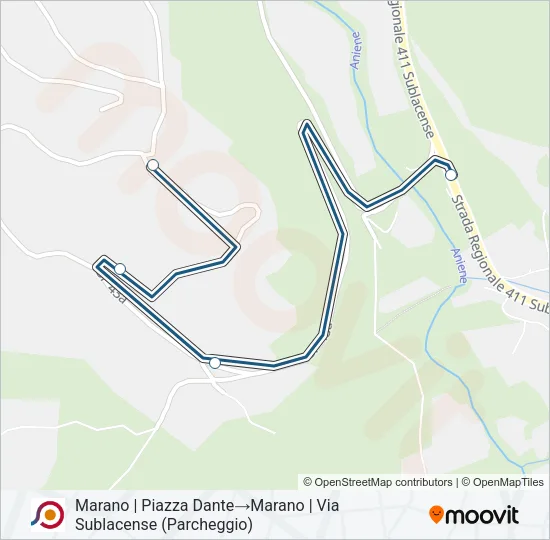 COTRAL Bus Line Map