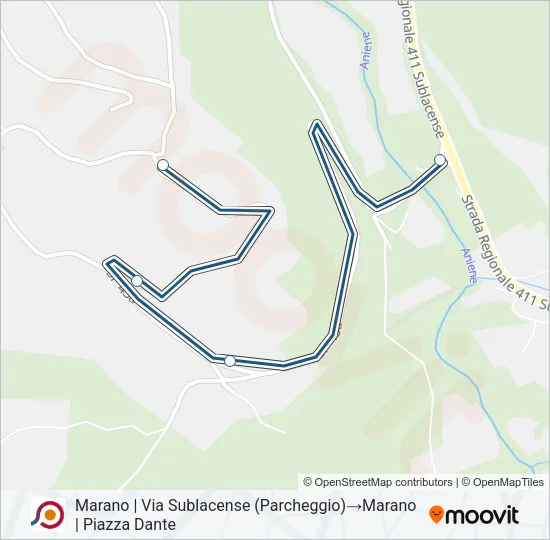COTRAL Bus Line Map