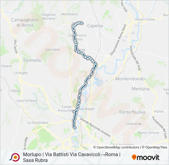 COTRAL Bus Line Map