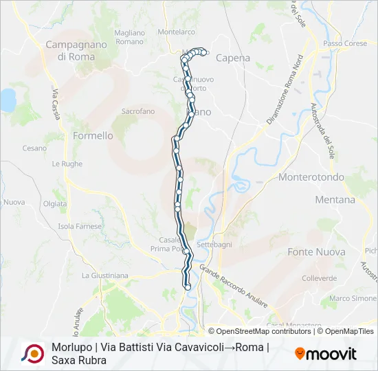 COTRAL Bus Line Map