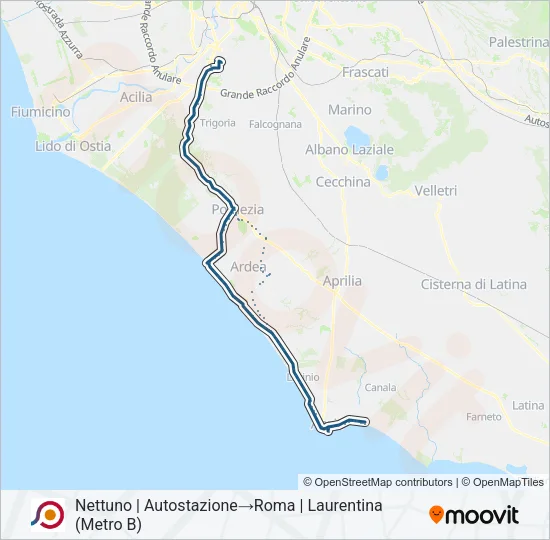 COTRAL Bus Line Map