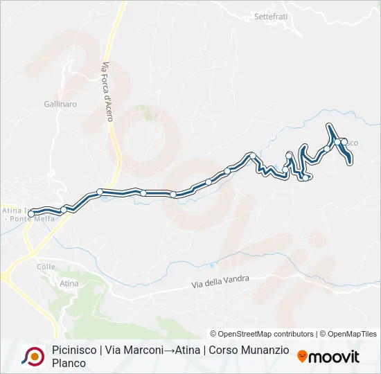 COTRAL Bus Line Map