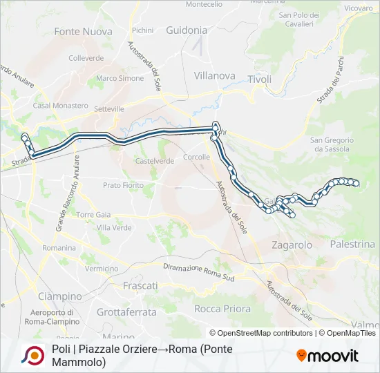 COTRAL Bus Line Map