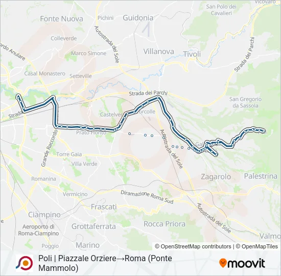 COTRAL Bus Line Map