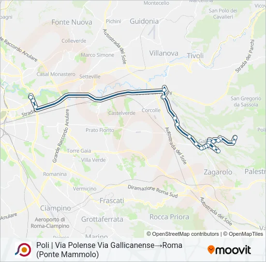 COTRAL Bus Line Map
